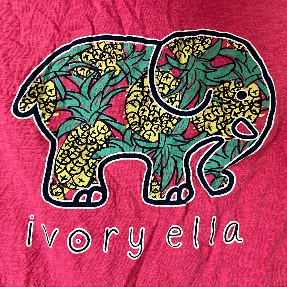 Ivory Ella Pineapple Lightweight hot Pink Hoodie